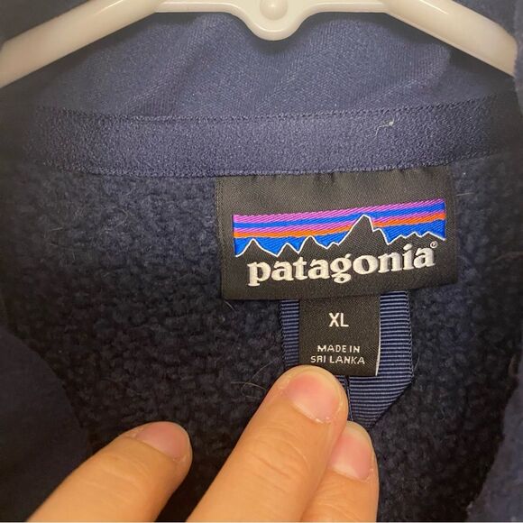 Patagonia Better Sweater Vest full zip navy blue Phosphorus logo embroidered XL - Picture 5 of 11